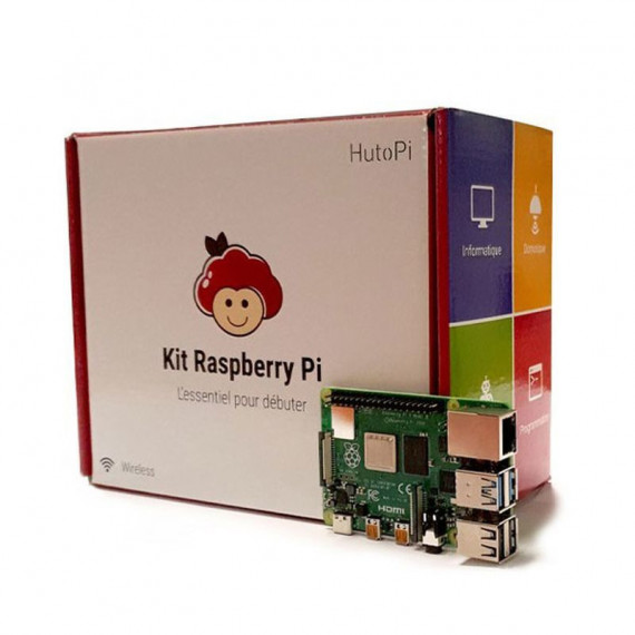 RASPBERRY Kit Placa Base Pi 4 4GB + Carcasa + Cargador Incluye Fuente+cable Hdmi+microsd 32GB/4XDISIPADOR