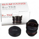 Samyang 8 Mm T3.8 V-dslr Ii para Canon  LK SAMYANG