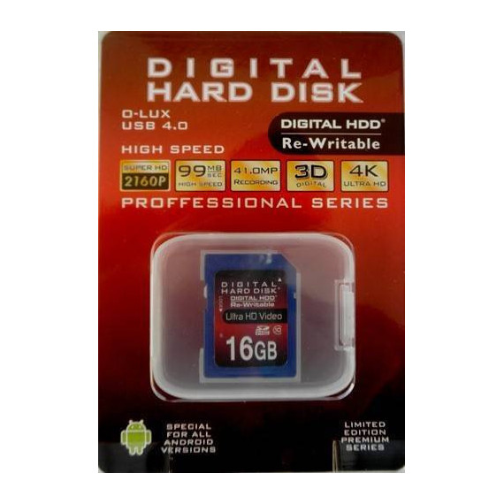 HDD Tarjeta Sd 16GB (CLASS10)