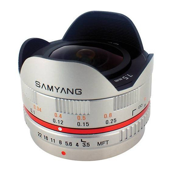 Samyang 7.5MM F3.5 Umc Ojo de Pez Micro 4/3 Plata  LK SAMYANG