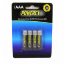 POWEREX MHRAAA4-1000 - Pack 4 Baterías Aaa Nimh 1,2V 1000MAH