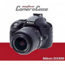 EASYCOVER Funda Protectora para la Nikon D3300/D3400 Negro