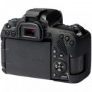 EASYCOVER Funda Protectora para la Canon Eos 77D  Negro (incluye Protector de Pantalla Lcd)