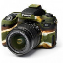 EASYCOVER Funda Protectora para la Canon Eos 77D  Camuflaje (incluye Protector de Pantalla Lcd)