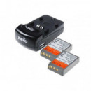 JUPIO Kit Cargador  USB + 2 Baterias  PS-BLN1 BL-N1