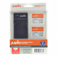 JUPIO 2 Baterias NB-6LH Canon + Cargador USB (CA1006)