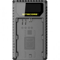 NITECORE UNC1 Cargador Canon LP-E6/6N/LP-E8 Dual (2 Baterias 1 Usb)
