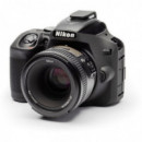 EASYCOVER Funda Protectora para la Nikon D3500 Negra (incluye Protector de Pantalla Lcd)