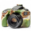 EASYCOVER Funda Silicona P/ Canon 90D Camuflaje