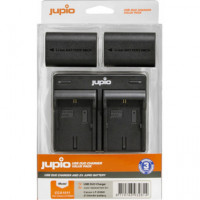 JUPIO Cargador Doble + 2 Baterias LP-E6NH Ref. CCA1011