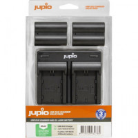JUPIO Cargador Doble + 2 Baterias Fuji W235 Ref. CFU1002