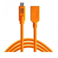 Tetherpro USB Type-c a USB Type-a Extension Cable (15 'naranja)  TETHERTOOLS