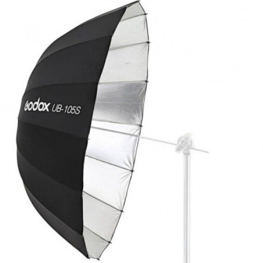 GODOX Paraguas Parabolico Negro y Plateado UB-105S