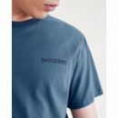 Camisetas Hombre Camiseta DOCKERS Stencil Logo Blue Fusion