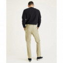 Pantalones Pantalón Chino DOCKERS de Hombre Slim Fit Smart 360 Flex Alpha Silver Sage Beige