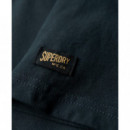 Camiseta Gráfica Metalizada Workwear  SUPERDRY
