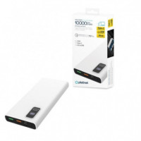 PLATINET Powerbank 10.000MAH Polymero Carga Rapida 3.0 Blanco