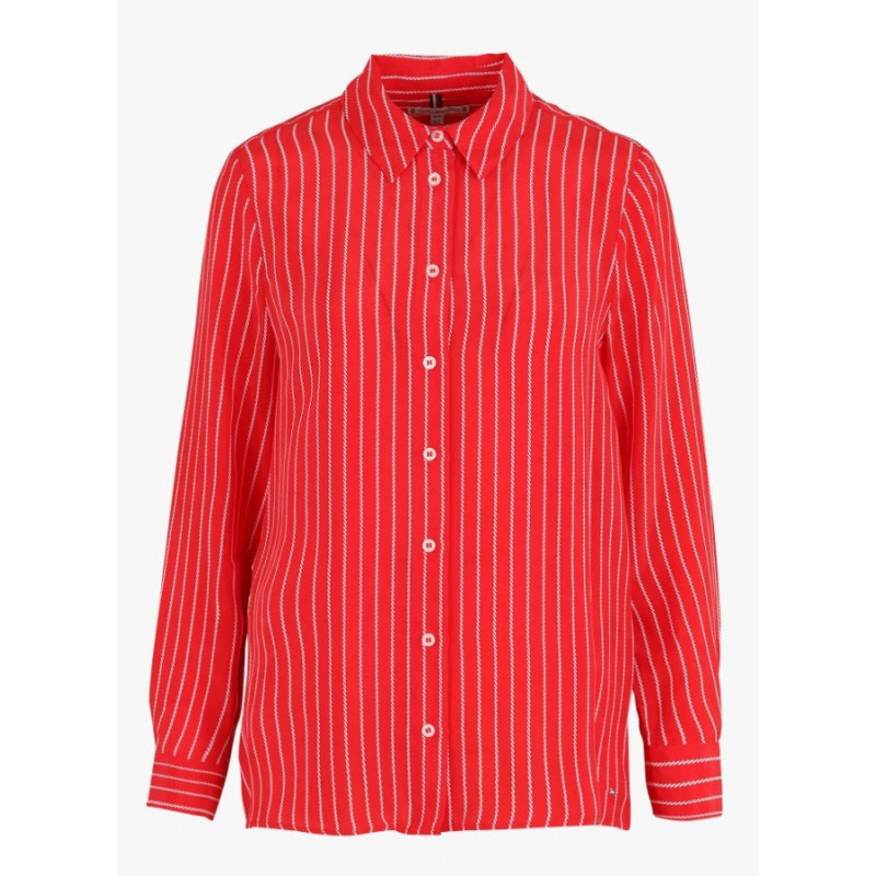 Camisa roja 2024 tommy hilfiger mujer