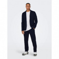 ONLY&SONS Chaquetas Hombre Blazer Only & Sons Mark Azul