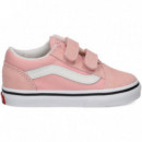 Dep. 2 Velcros Textil Rosa/blanco  VANS