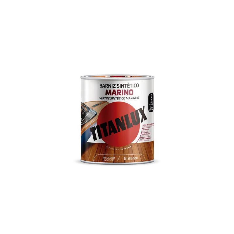 Barniz Madera TITAN Incoloro Brillante 4L.