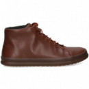 Botin Cordon Piel Marron  CAMPER