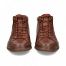 Botin Cordon Piel Marron  CAMPER