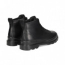 Botin Acordonado Piel Negro  CAMPER