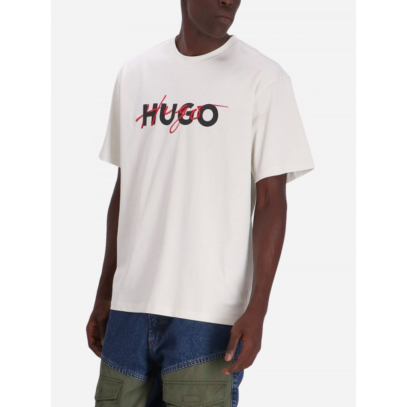 HUGO 50494565 DAKAISHI Camisetas Manga corta Hombre Blanco