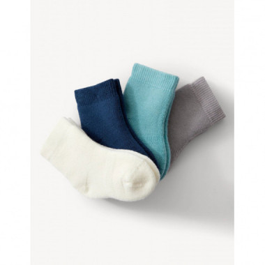 Pack de 4 pares de calcetines Bebé lisos