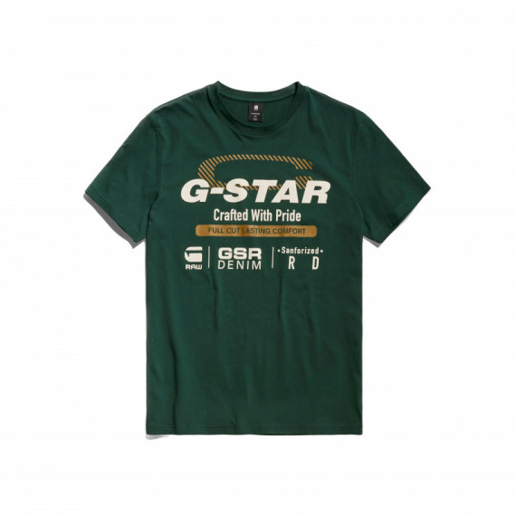 G-STAR RAW DENIM Camisetas Hombre Camiseta G-star Raw Old Skool Originals Laub