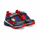 Cordon/velcro Spiderman Rojo/azul  GEOX