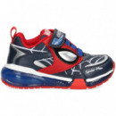 Cordon/velcro Spiderman Rojo/azul  GEOX