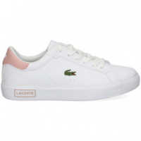 Talon Rosa Deportivo Blanco  LACOSTE