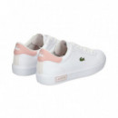 Talon Rosa Deportivo Blanco  LACOSTE