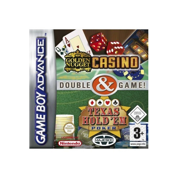 2 X 1 Casino + Poker Texas Gameboy Advance  THQ