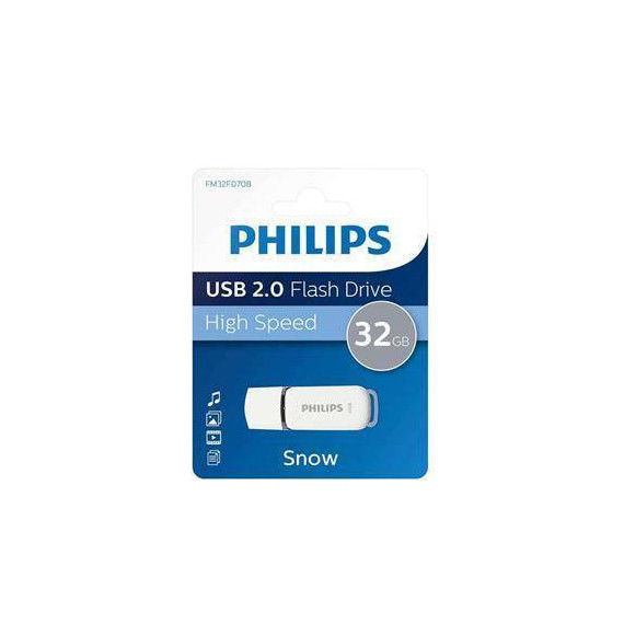 PHILIPS Pendrive 32GB USB 2.0 Snow FM32FD70B