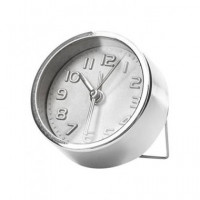 KIKKERLAND Mini Reloj Despertador Plata AC-11S