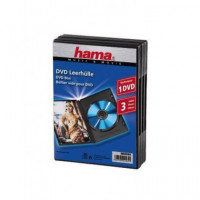 HAMA 49464 Pack de 3 Cajas de DVD de 1 Pieza