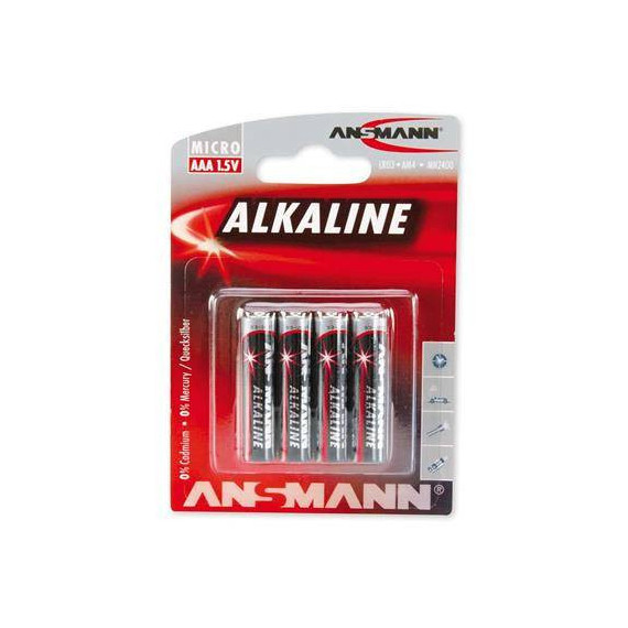 ANSMANN Pack 4 Pilas Aaa Alkalina