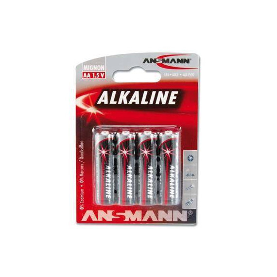 ANSMANN Pack 4 Pilas Aa Alkalina 1.5V