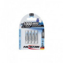 ANSMANN Pack 4 Pilas Aaa Recargable 1000MAH