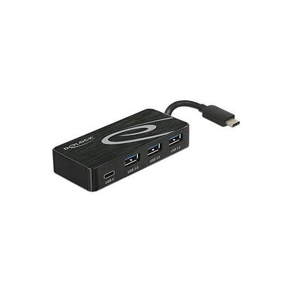 DELOCK Hub 3 Puertos USB 3.0 + Tipo-c/h a Conector Tipo-c/m 62537