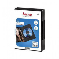 HAMA Caja DVD Slim 1CD X 5 Unidades