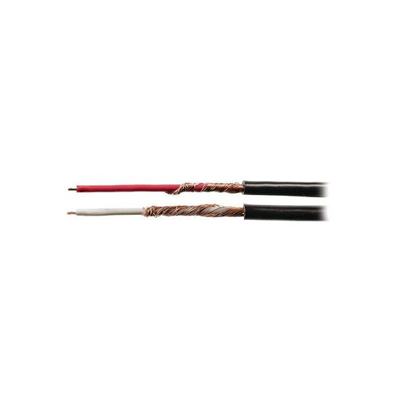VALUELINE Cable de Audio Paralelo Dual 2X0.14MM Negro Q4-118