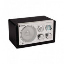 KONIG HAV-TR1100 Radio Vintage Sobremesa Negro Am/fm, Aux