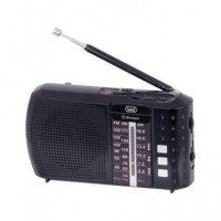 TREVI Radio Portatil Am/fm RA7F20 Negra Bluetooth, Usb, Micro Sd, Bateria Recargable
