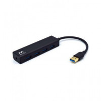 Ewent EW1136 Hub 4 Puertos USB 3.0 Negro  LALO