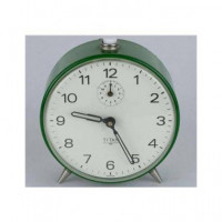TIMEMARK Reloj Despertador Vintage Cl-titan con Fecha Negro