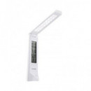 ELBE Lampara Luz Led LAM-010 con Reloj Despertador y Control Luz con Sensor Tactil